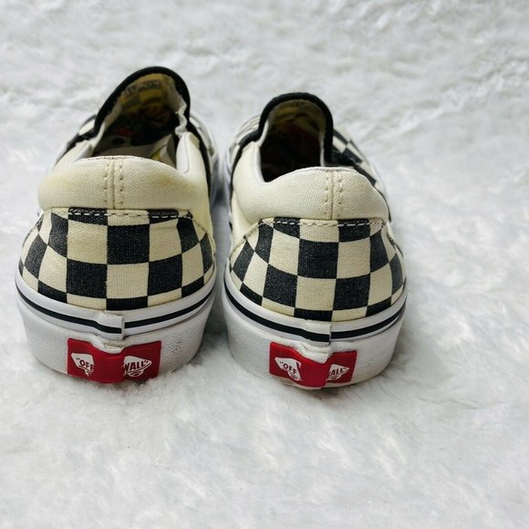 Vans Authentic W 6.5 M 5 Black White Checkerboard - Picture 7 of 12